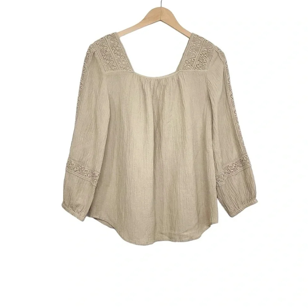 Soft Surroundings Asilah Tan Top Size XS